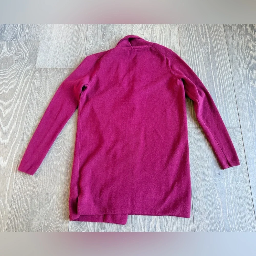 J.Crew Factory 100% Cotton Sweater Blazer in Burgundy Size XXS