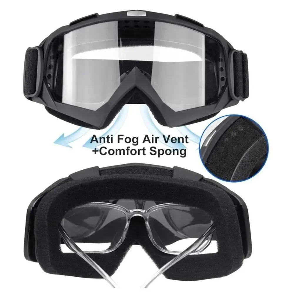 Tactical Airsoft Helmet w/ Face Mask Goggles Black Open Box Brand New