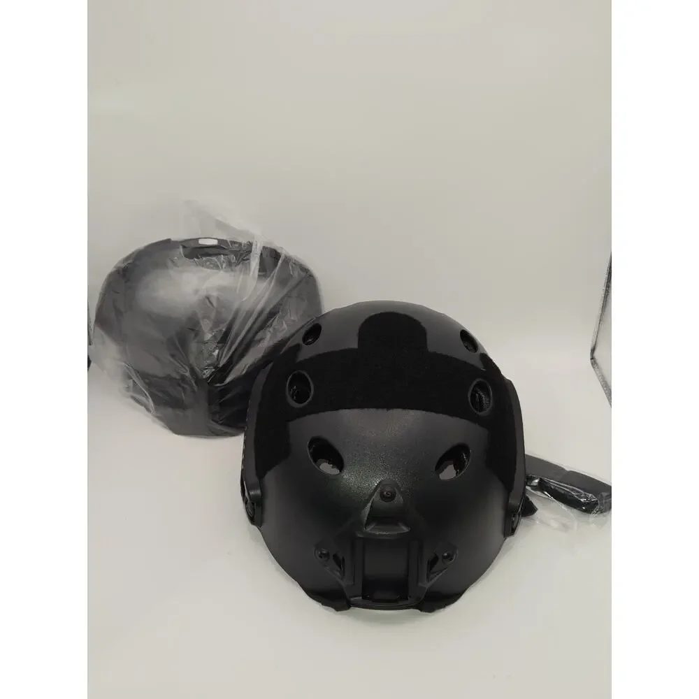 Tactical Airsoft Helmet w/ Face Mask Goggles Black Open Box Brand New