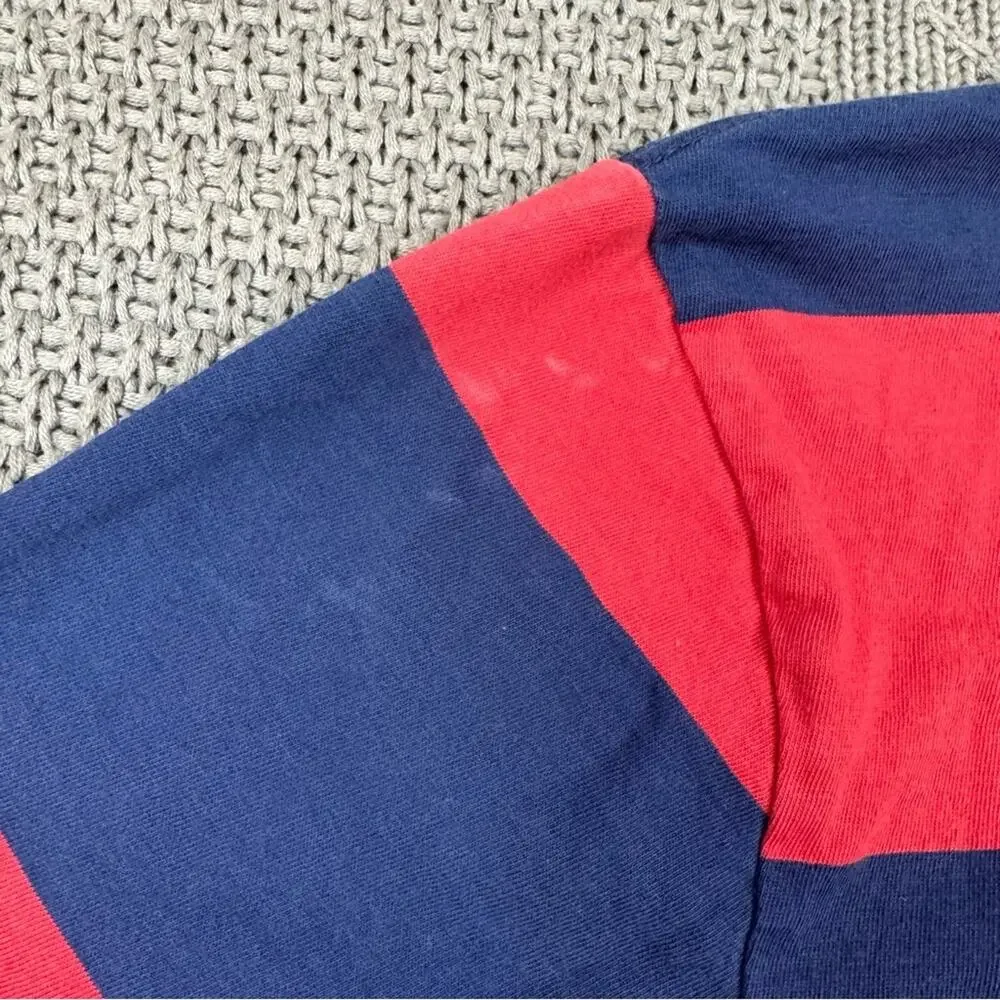 Polo by Ralph Lauren Boys Youth Red & Blue Color Block Striped Tee - 8