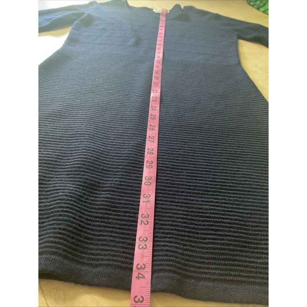 Apart Impressions Merino Wool Sweater Dress – Navy Blue – Size M (Fits Small)