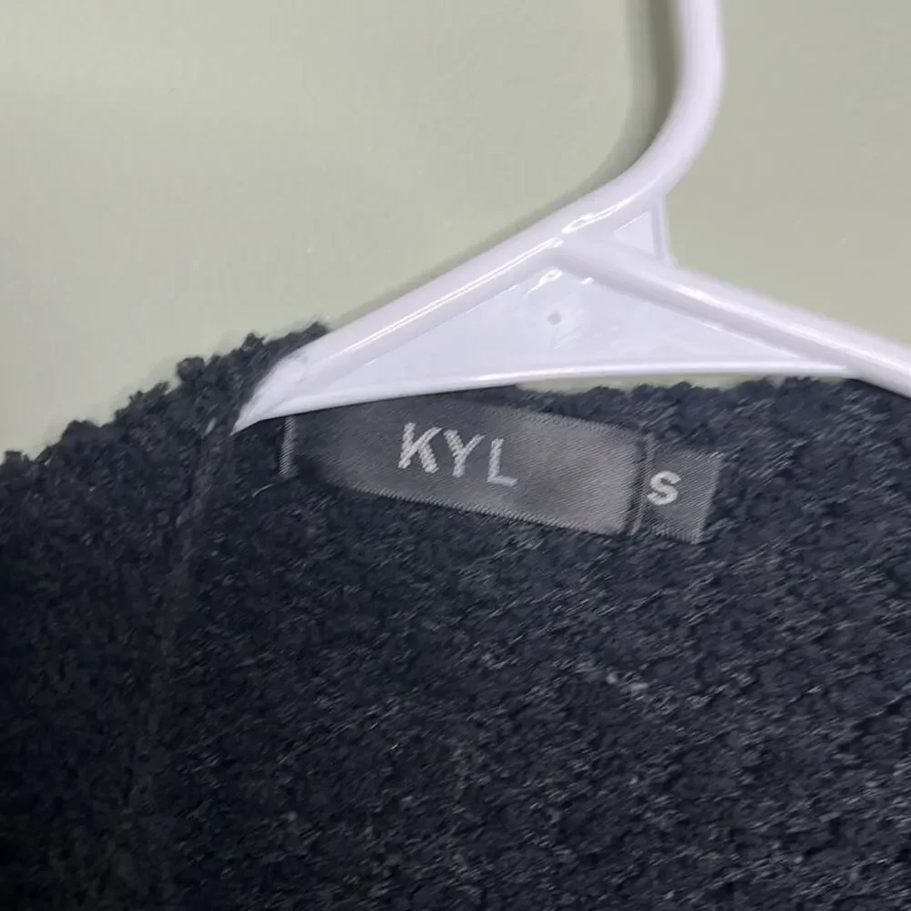 Kyl Black Chunky Cardigan Small