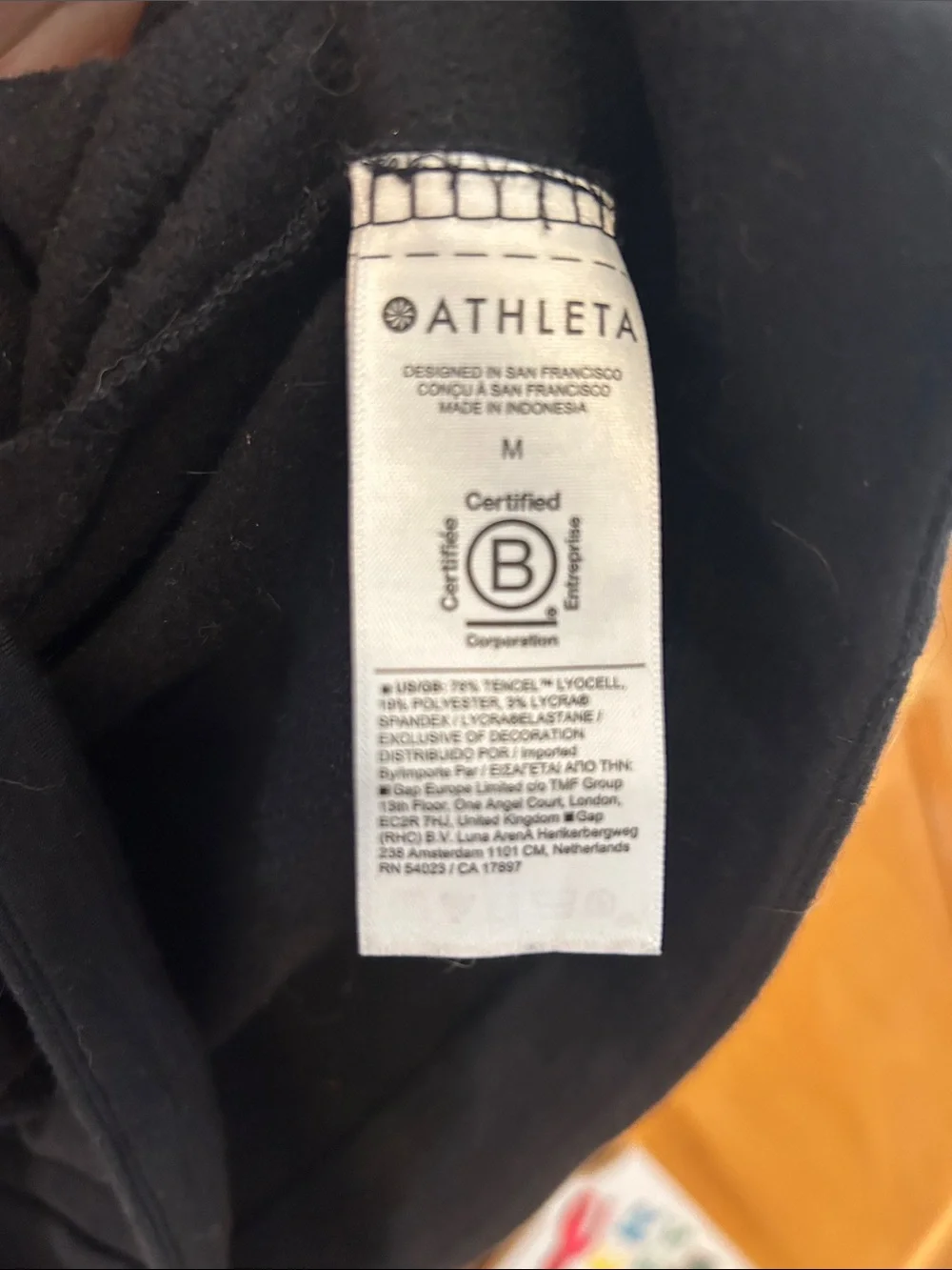 Athleta Black Long Sleeve Shift Tunic Dress