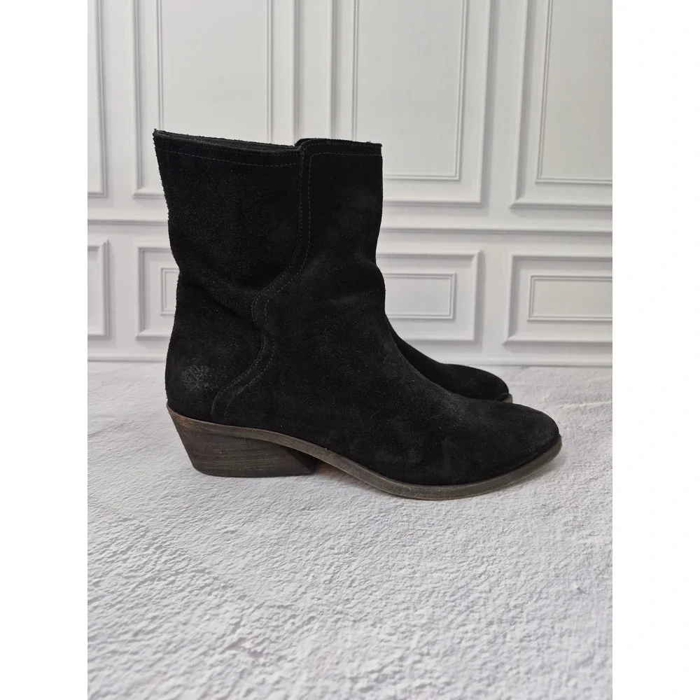 Frye western black slouchy