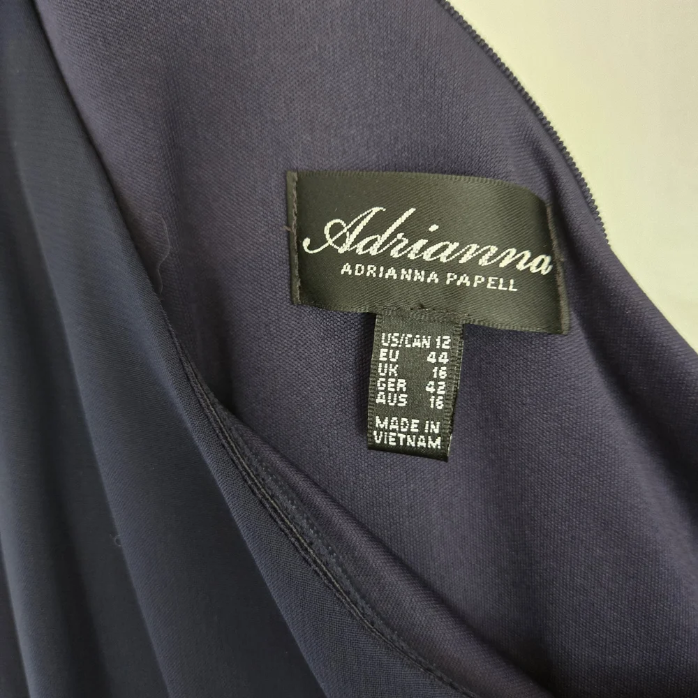 Adrianna Papell Midnight One-Shoulder Dress
