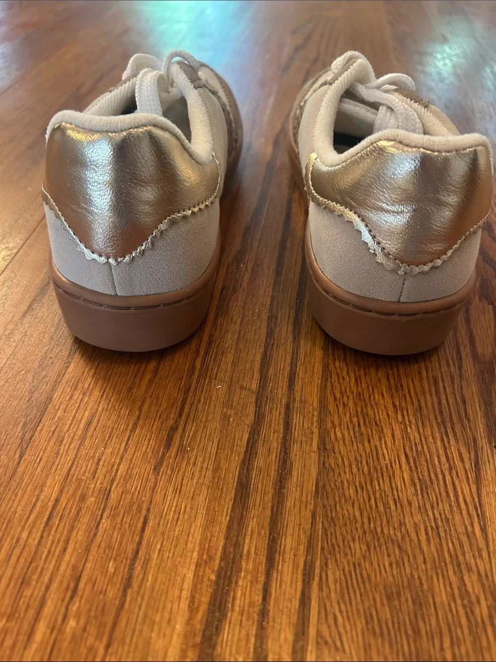 MKS Women's Beige & Tan Suede-Trim Lace-Up Sneakers