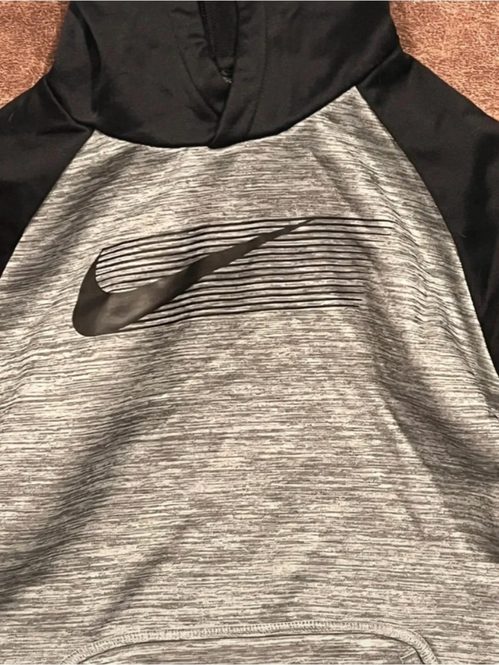 Nike black fabric chest