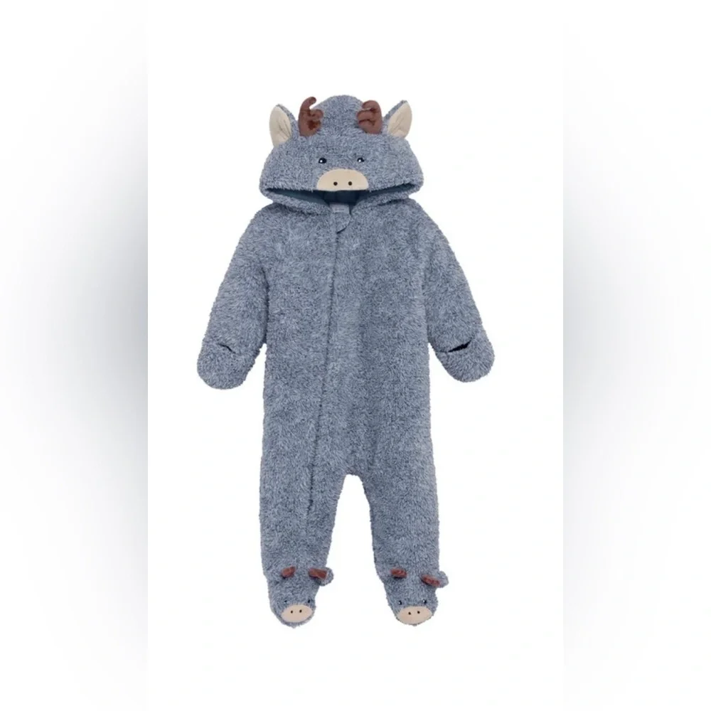 NWT Koala Kids Gray Fleece Footie Size 3-6M