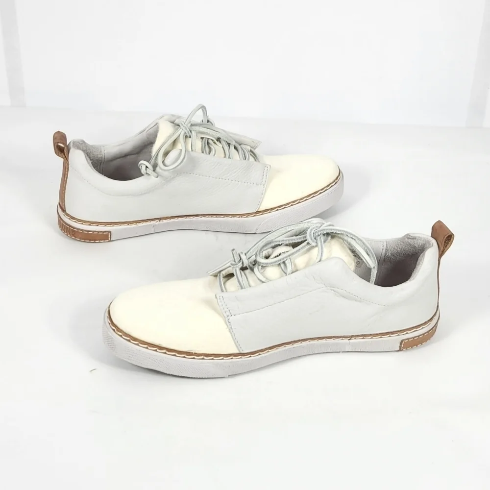 Blackstone White and Tan Sneakers #783 Size EU39 (US 8.5)