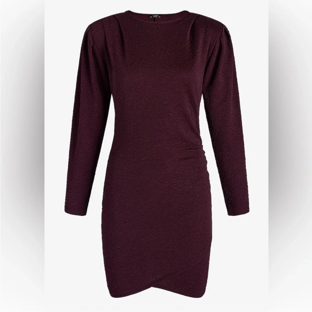 Express Asymmetrical Ruched Bodycon‎ Dress