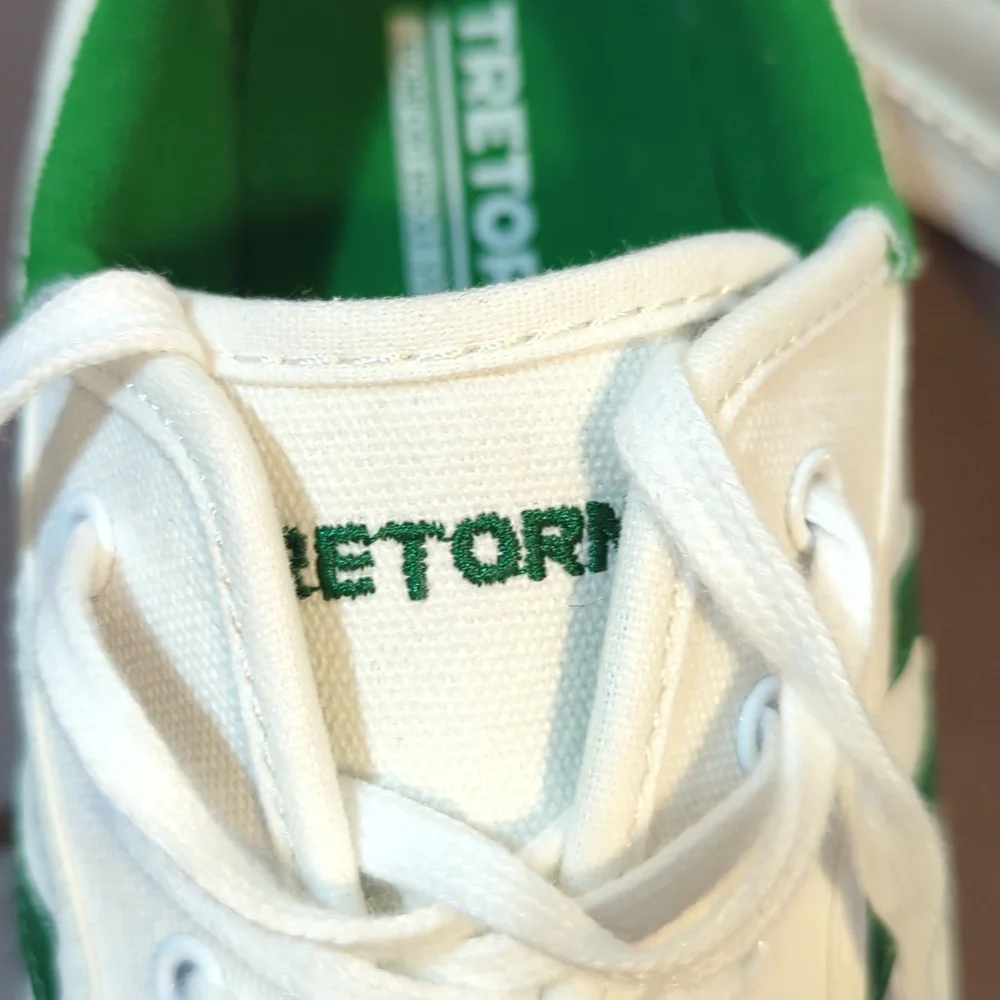 Tretorn Canvas Women's Tennis Shoes Size 10W Comfort Insole System White Green