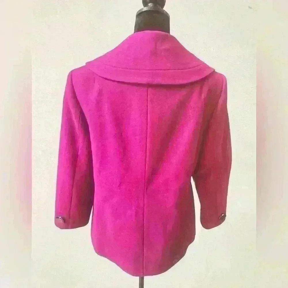 In Perfect condition Style & Co. Purple Double Breasted Button women Jacket SZ L