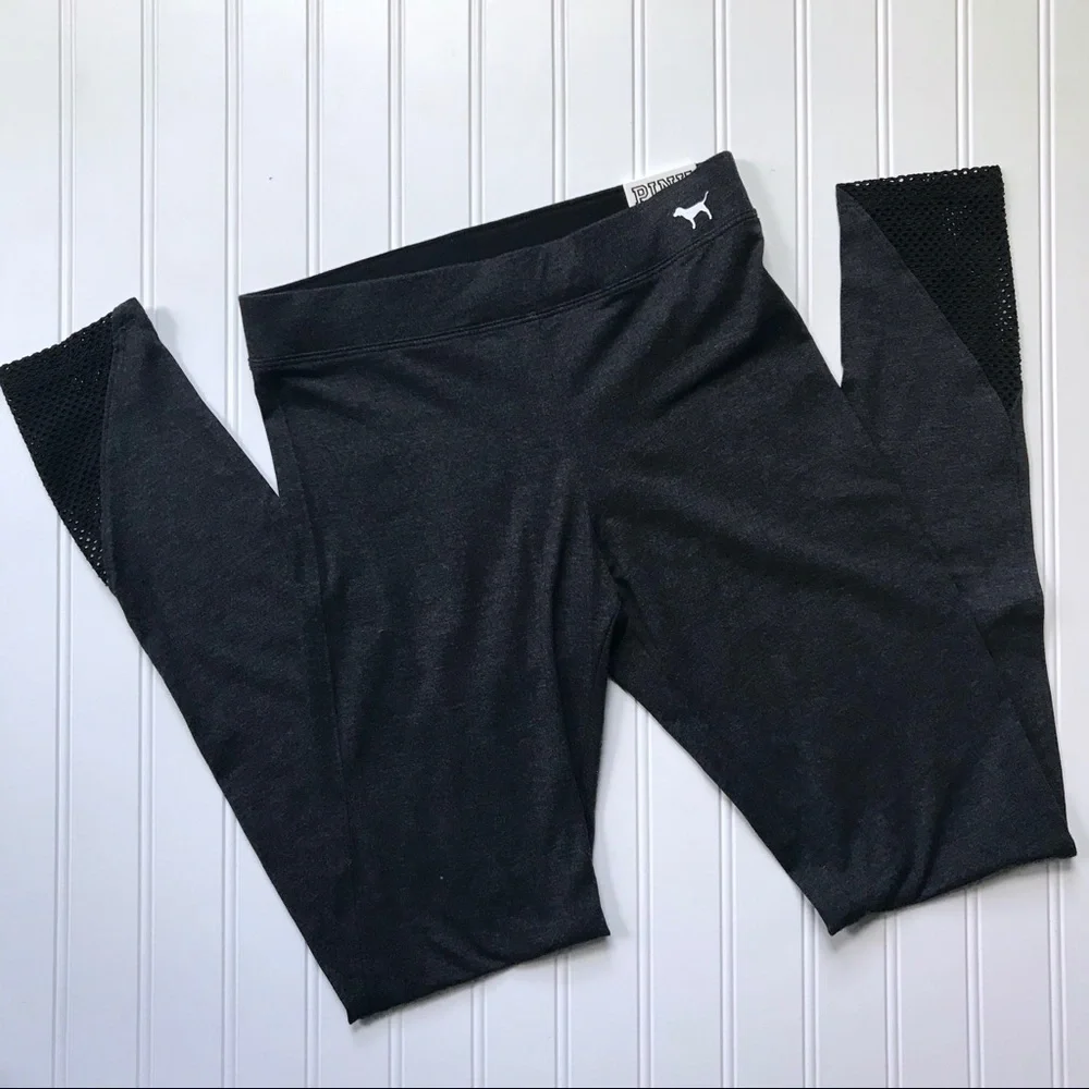 •VS PINK• mesh inset yoga legging