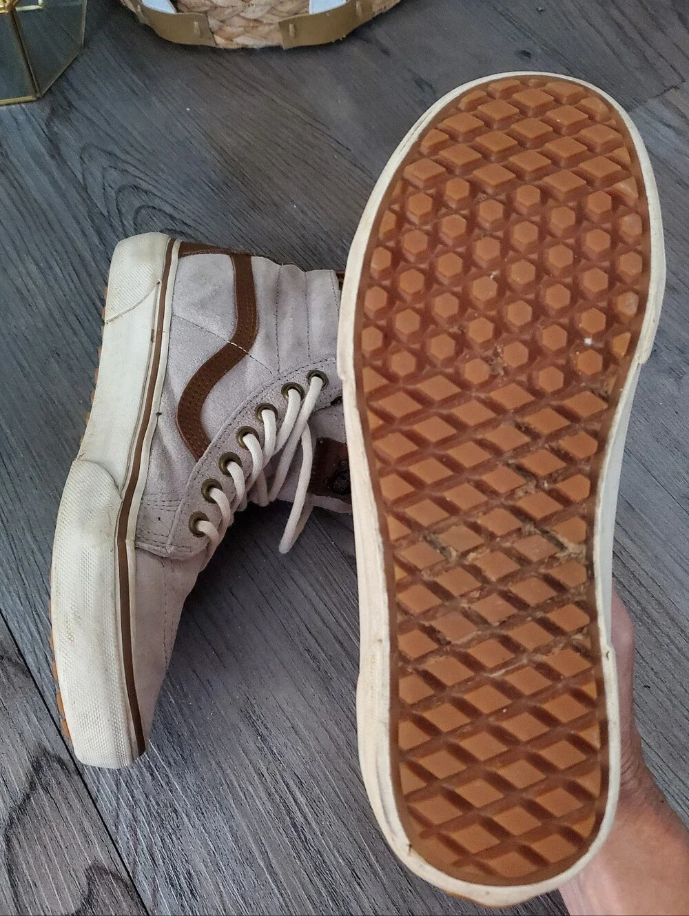 VANS Sk8-Hi MTE Aztec Leather/suede Scotchgard Sneakers 6.5/8
