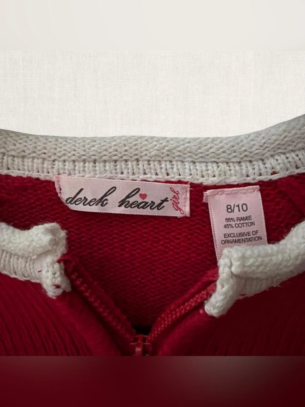 Derek Heart festive red