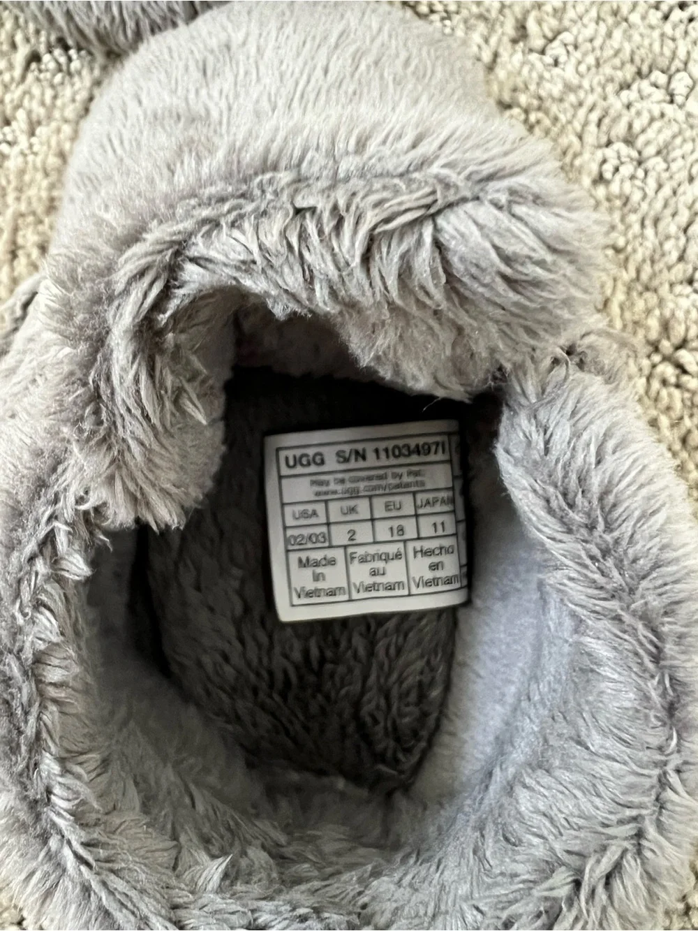 UGG plush baby