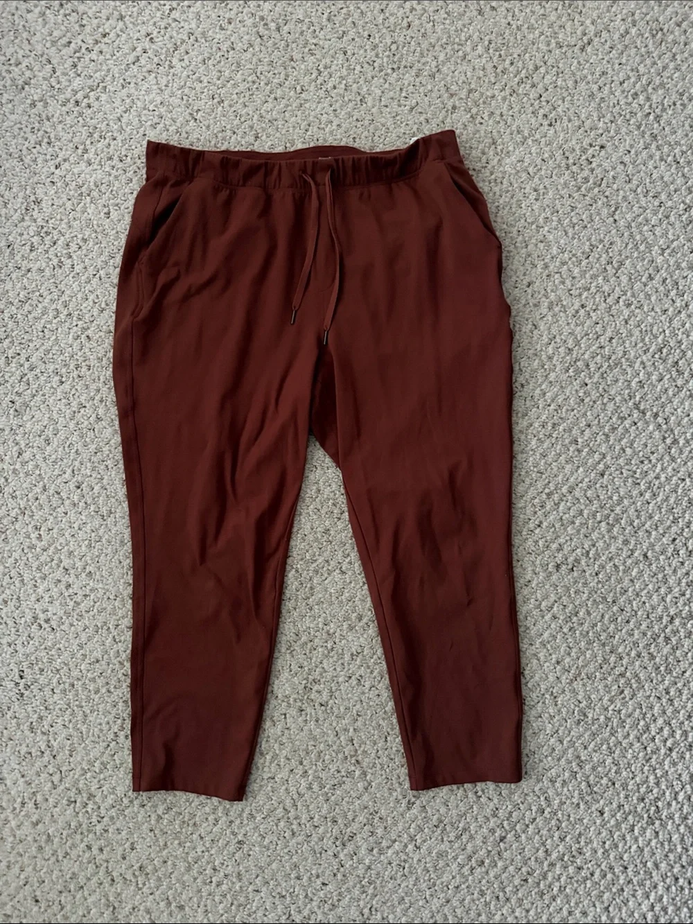 Old Navy Women's Cropped Drawstring Pants - Rich Brown