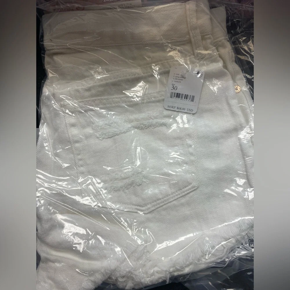 FREE People loving good vibrations cut off shorts size 30 NWTS spring wh…