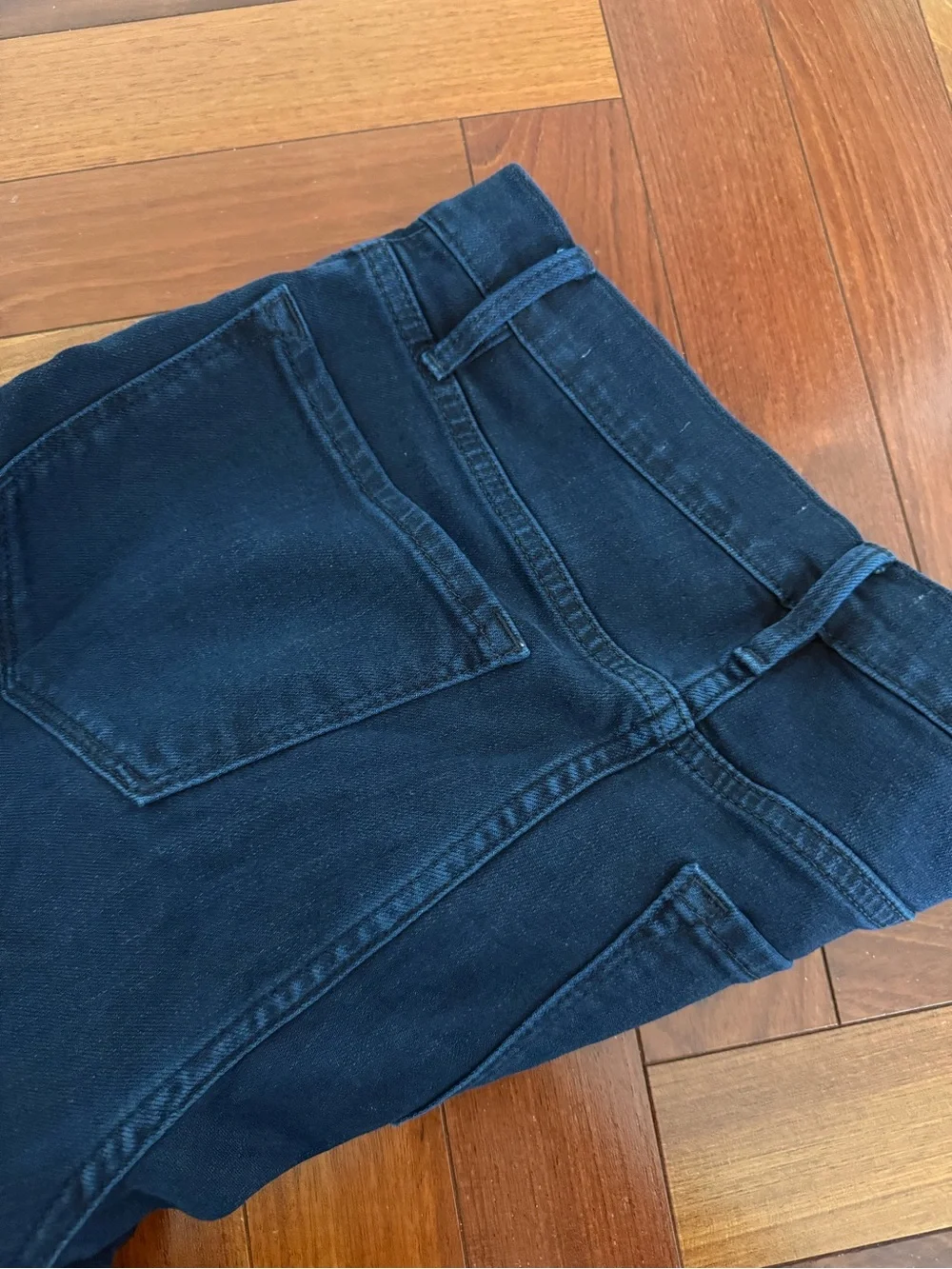 Frame Denim Deep Indigo Le Crop Flare Jeans