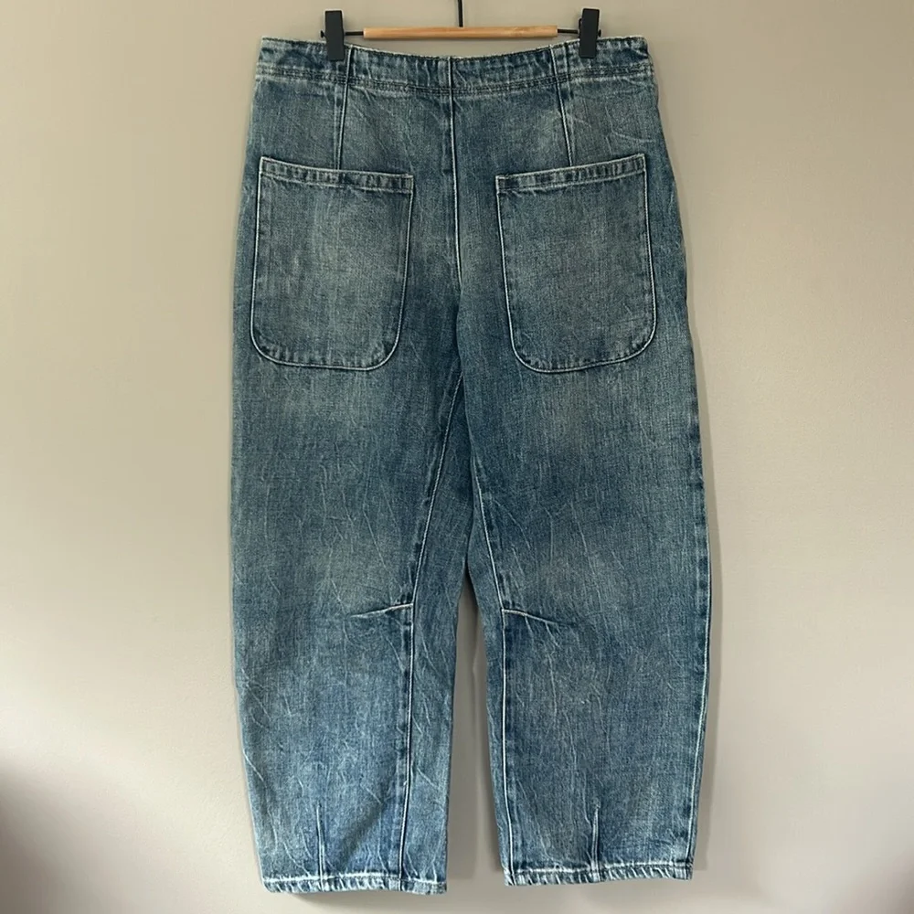 Free People We the Free Osaka High Rise Wide Leg Barrel Jeans Size‎ 29