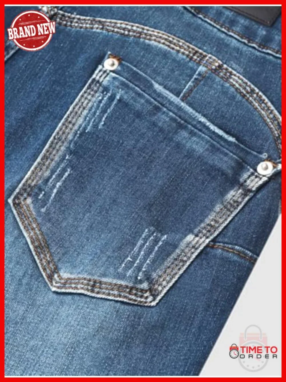 High Waist Capris Jeans Skinny Fit Casual Summer Butt Lifting Stretchy Denim