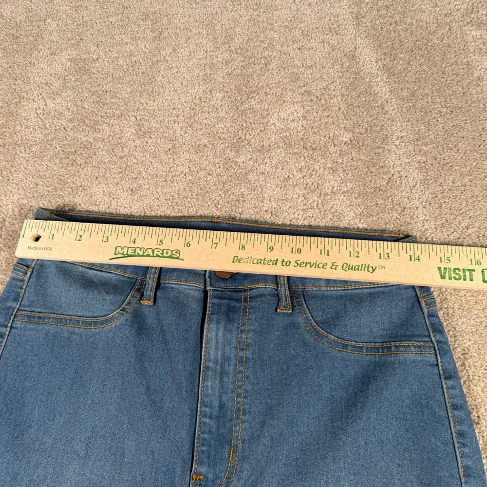 Fashion Nova Flare Jeans Womens 11‎ (28x34) Blue Deep In My Soul High Waisted
