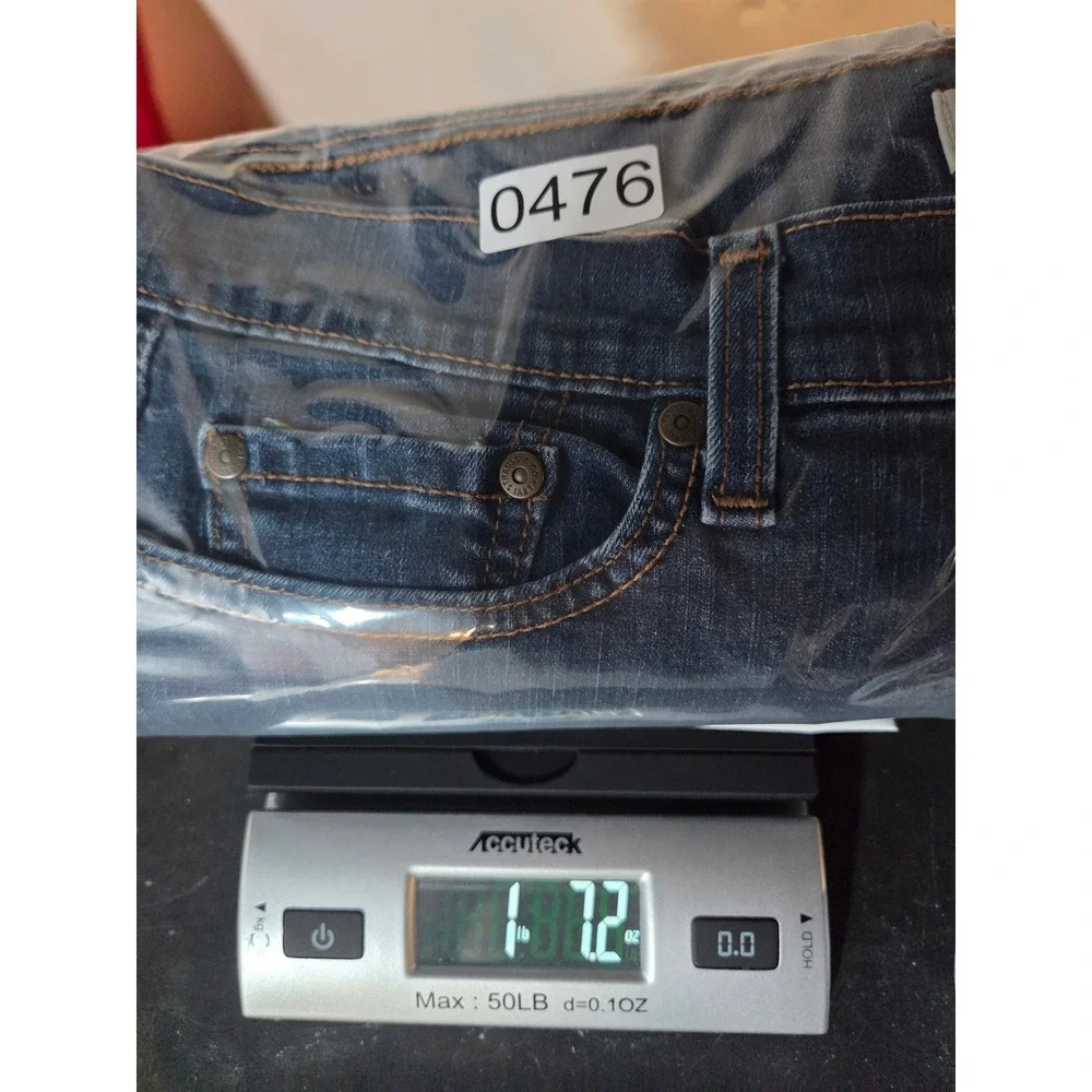 Levi's 512 Perfectly Slimming Jeans 16M Blue Womens Straight Leg Stretch Medium