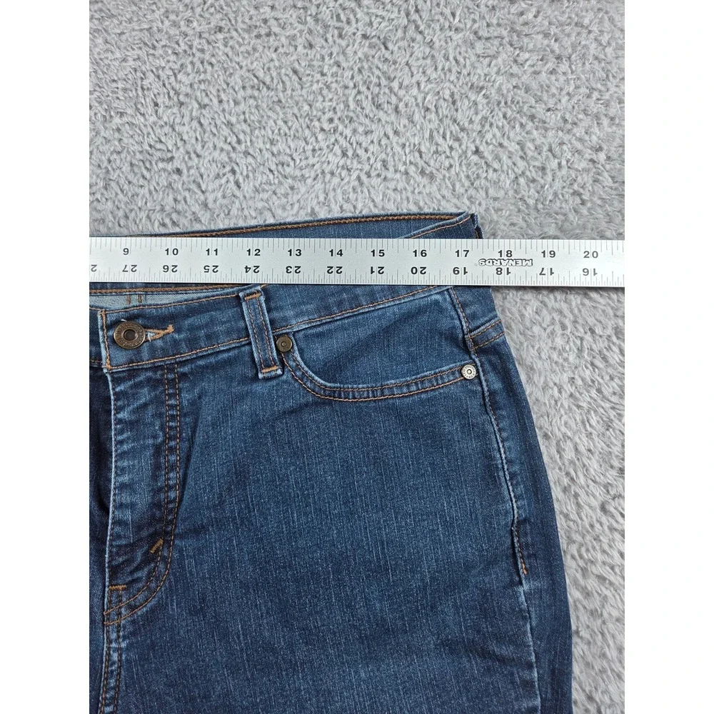 Levi's 512 Perfectly Slimming Jeans 16M Blue Womens Straight Leg Stretch Medium