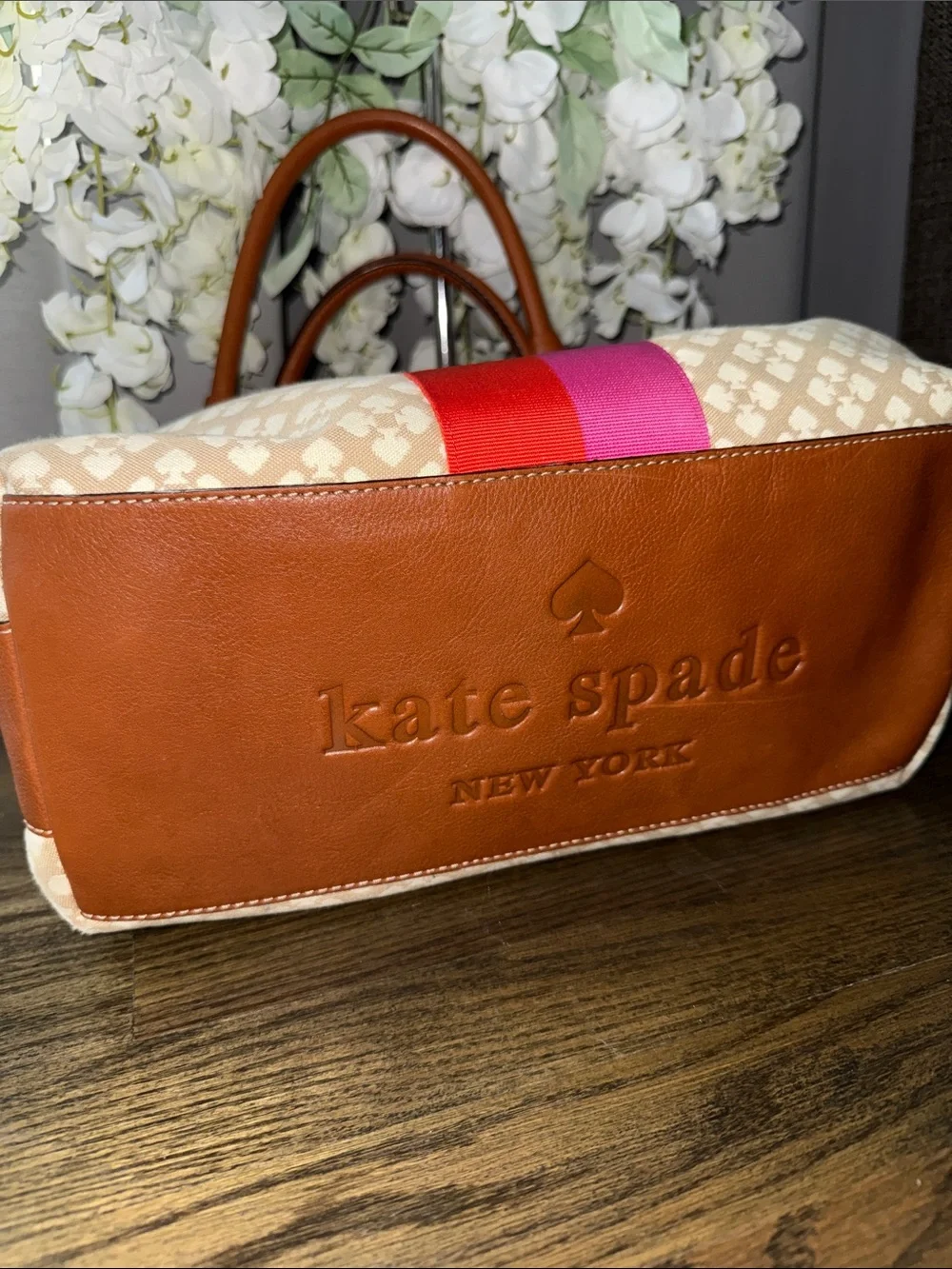 kate spade structured canvas