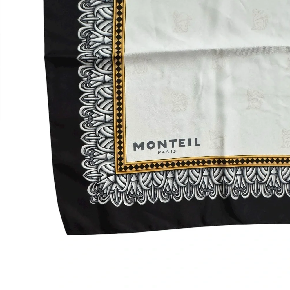 Vintage Monteil Scarf Square Made in Italy 34x34