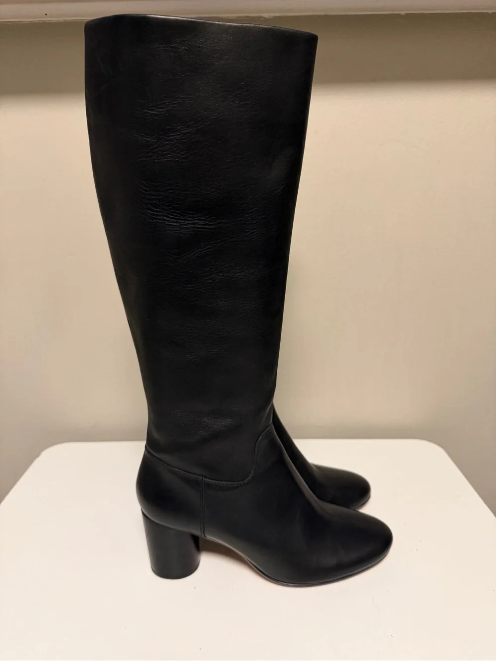 Madewell The Scarlett Tall Boot in Leather True Black Women’s US 9
