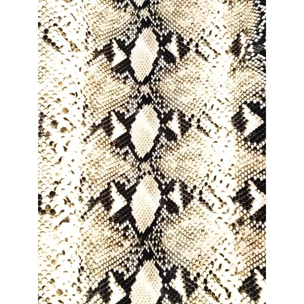 L'Agence Snake Skin Pythons Print Pencil Skirt High Rise Brown Womens Size 2 NWT
