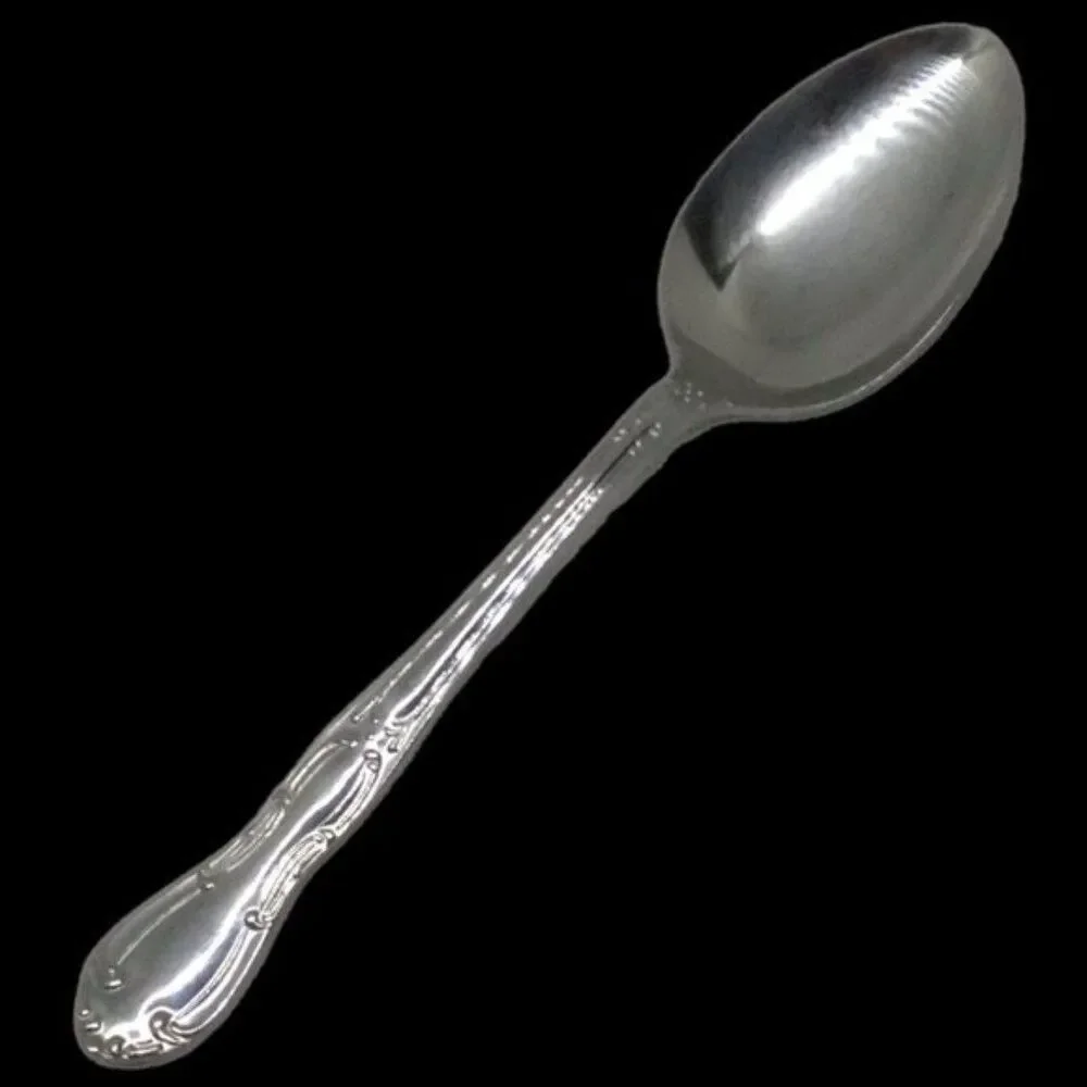 Frank Smith Stainless FSS11 Tablespoon Serving Spoon-Japan-Vintage-Scrolls-8
