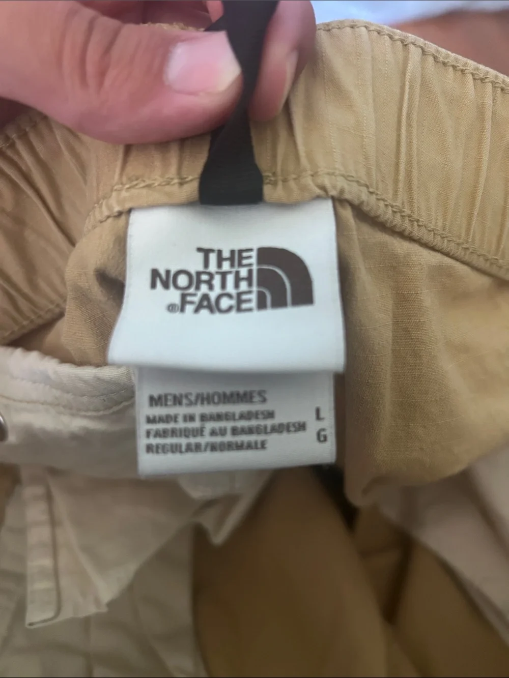 The North Face lightweight tan
