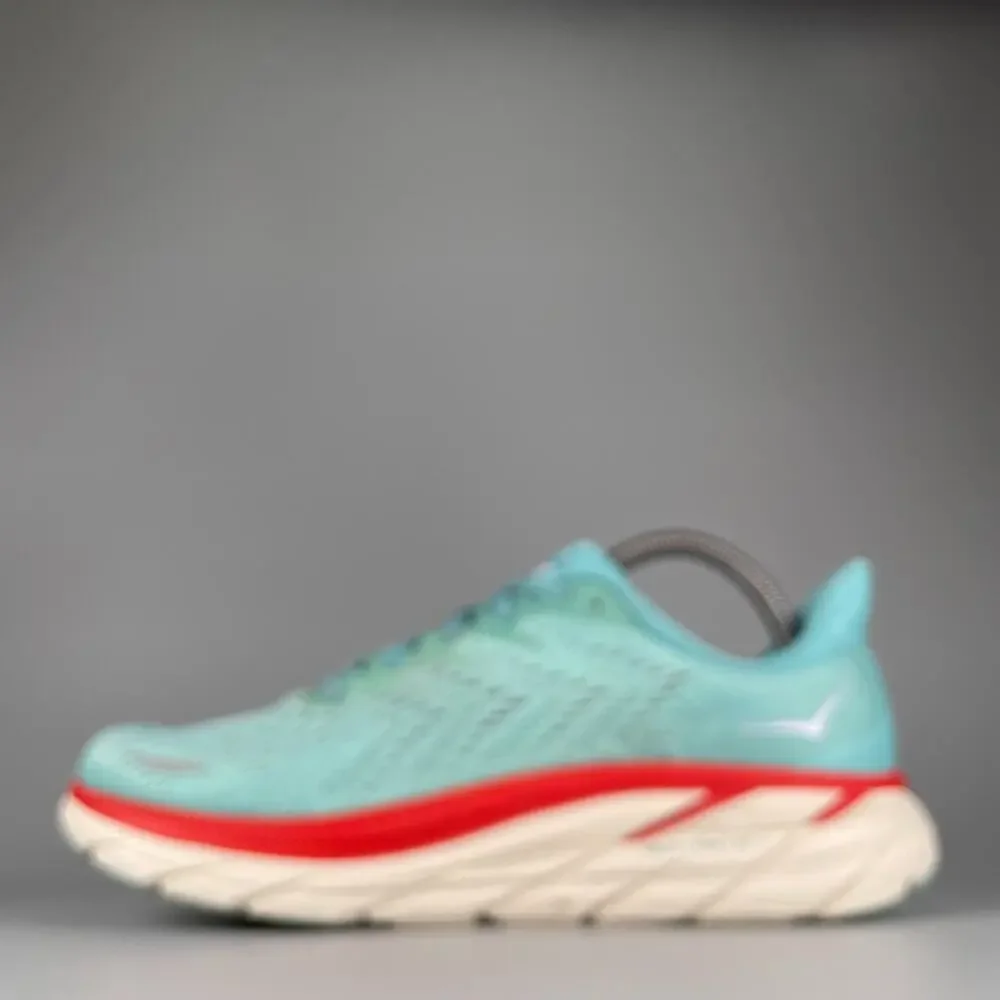 Hoka One One Clifton 8 Women's Size 9 B Blue Running Shoe Athletic Sneakers GUC