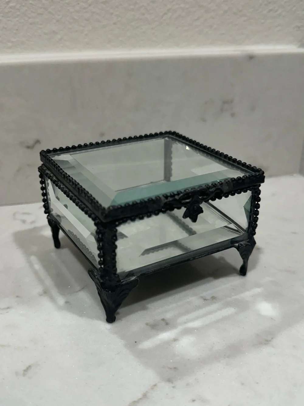 Nicole Miller Black Decorative Trinket Box Base