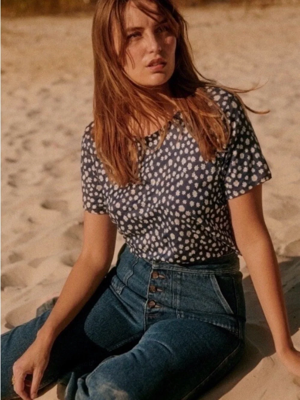 Sezane soft navy