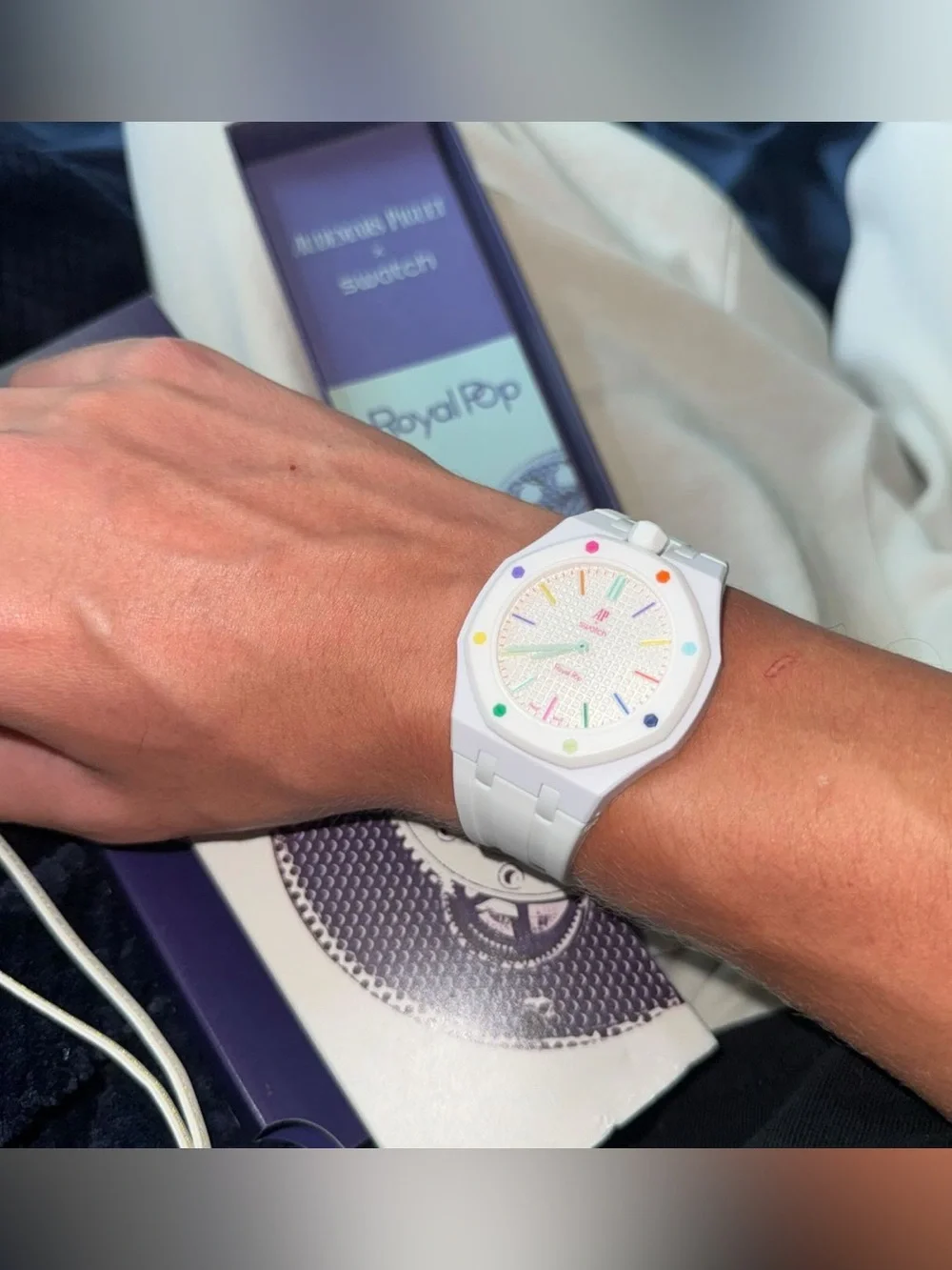 Ap x swatch White