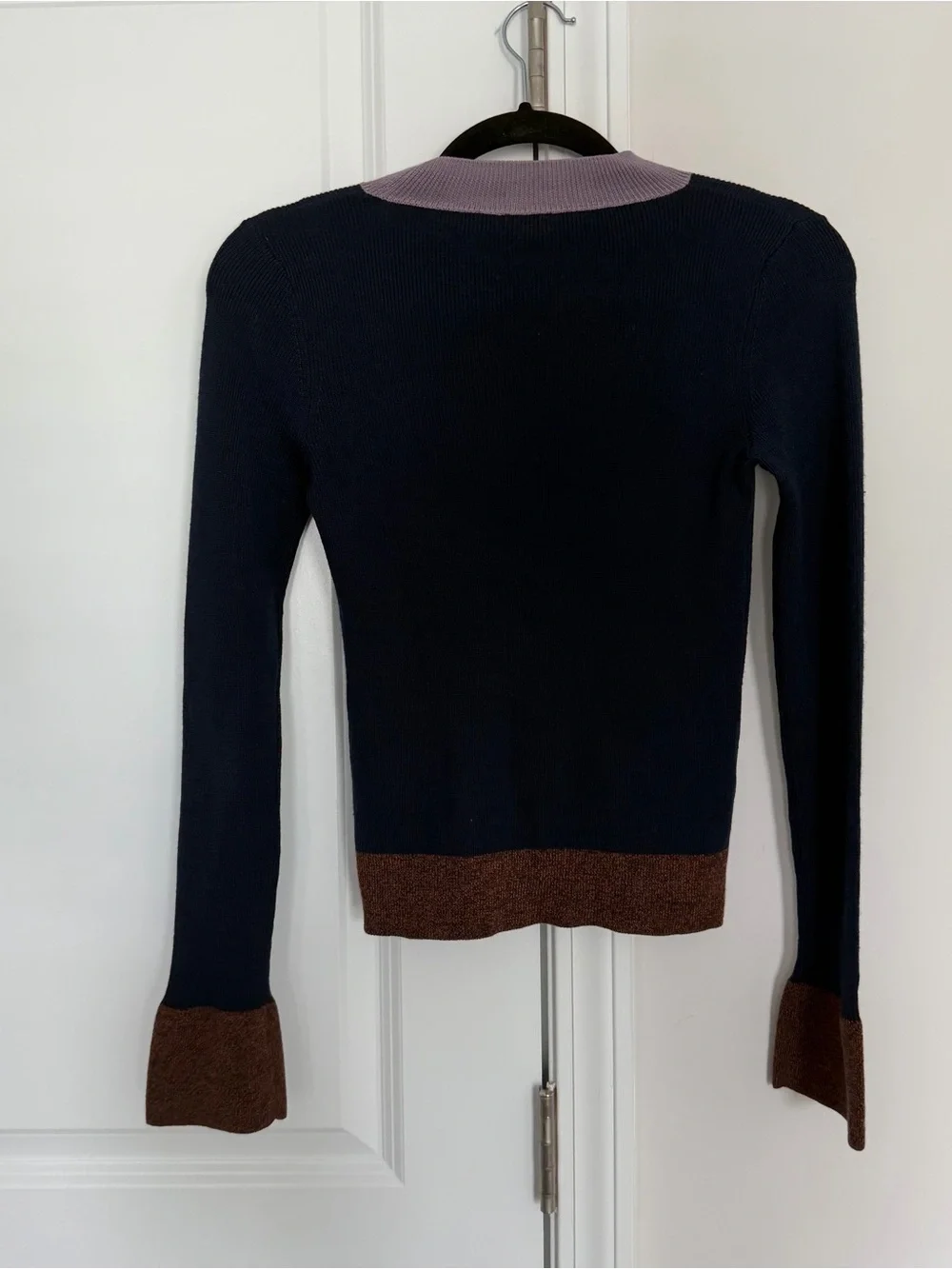 See by Chloé Mock Neck Colorblock Knit Pullover