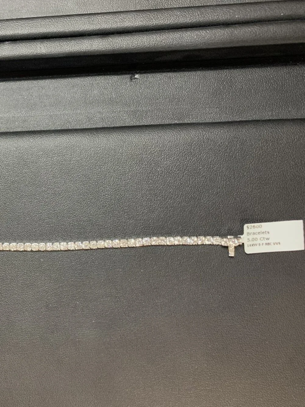 Bracelet | 14k white gold | 5carat lab grown diamonds