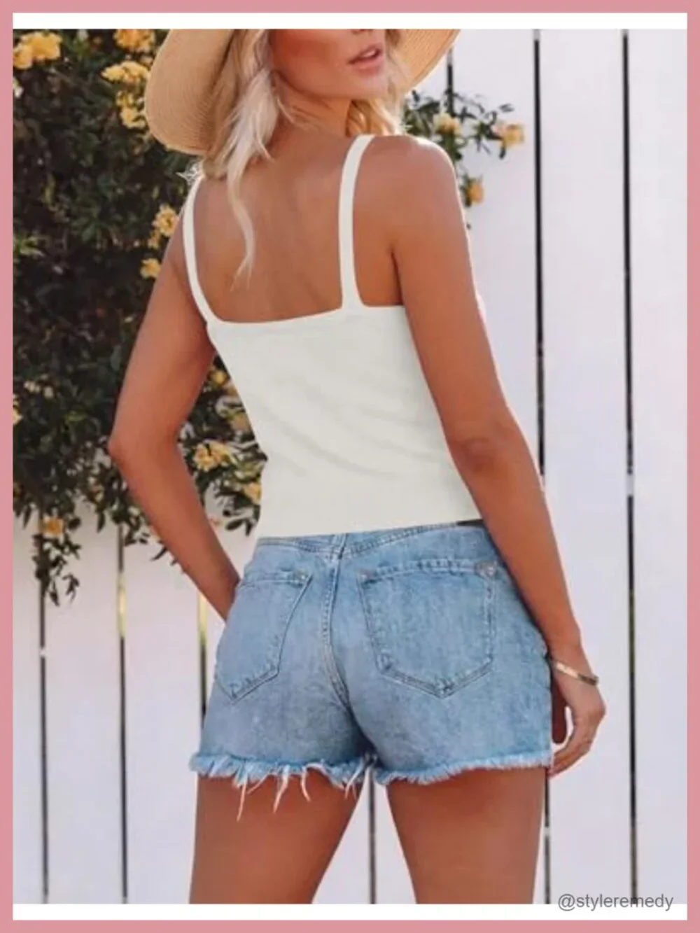 V Neck Sleeveless Crop Tank Top Summer Knit Camisole