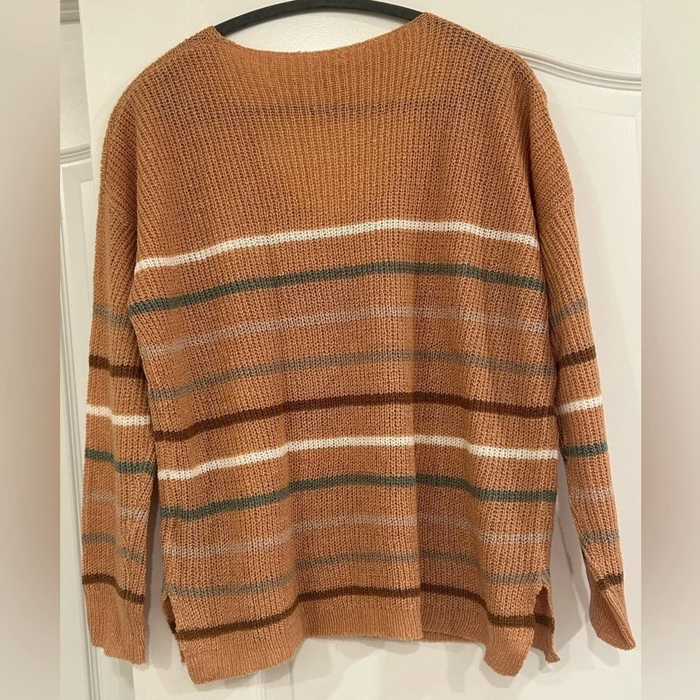 EUC Wishlist Stripe V-Neck Knit Sweater