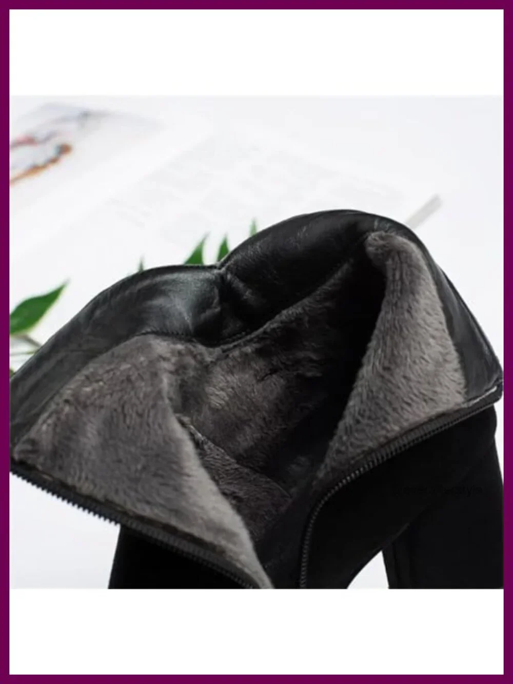 Faux Suede Chunky Heel Ankle Booties Side Zipper Block Heel Dress Boots