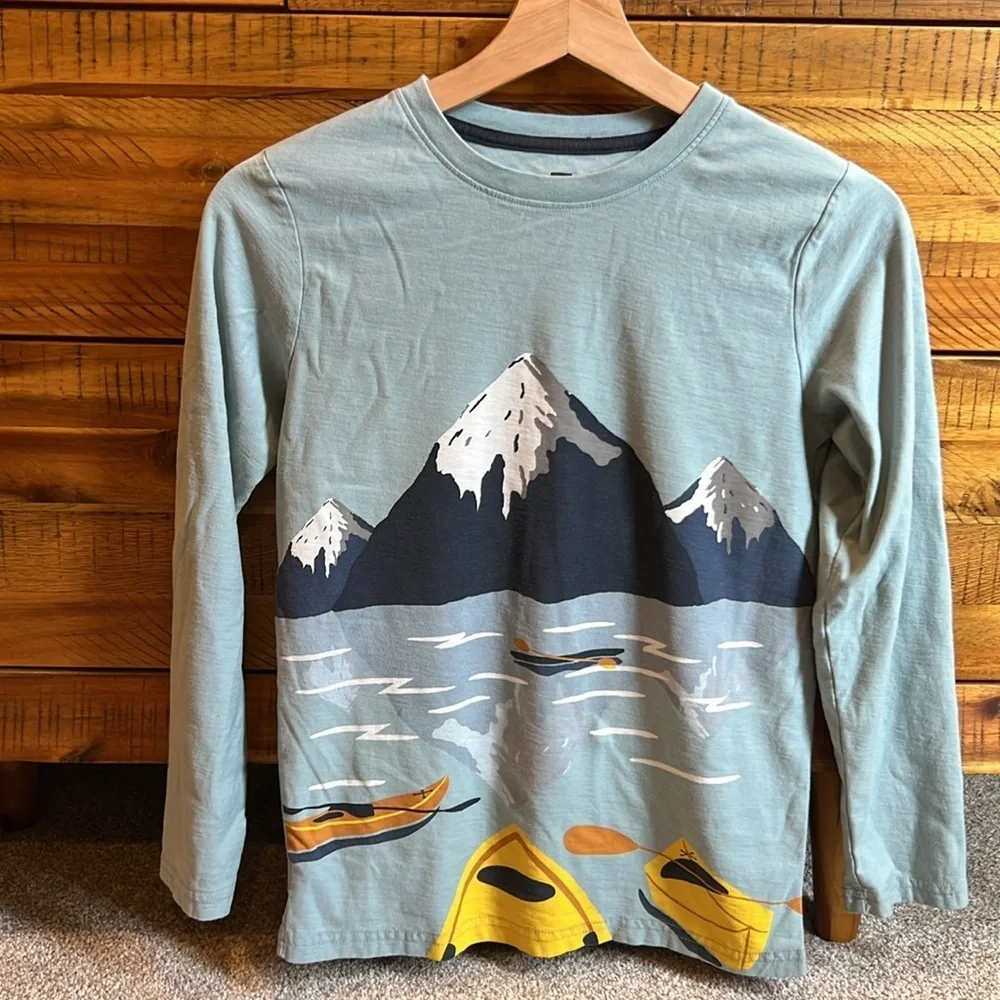Tea Collection Boye Mountain Graphic Long Sleeve Shirt