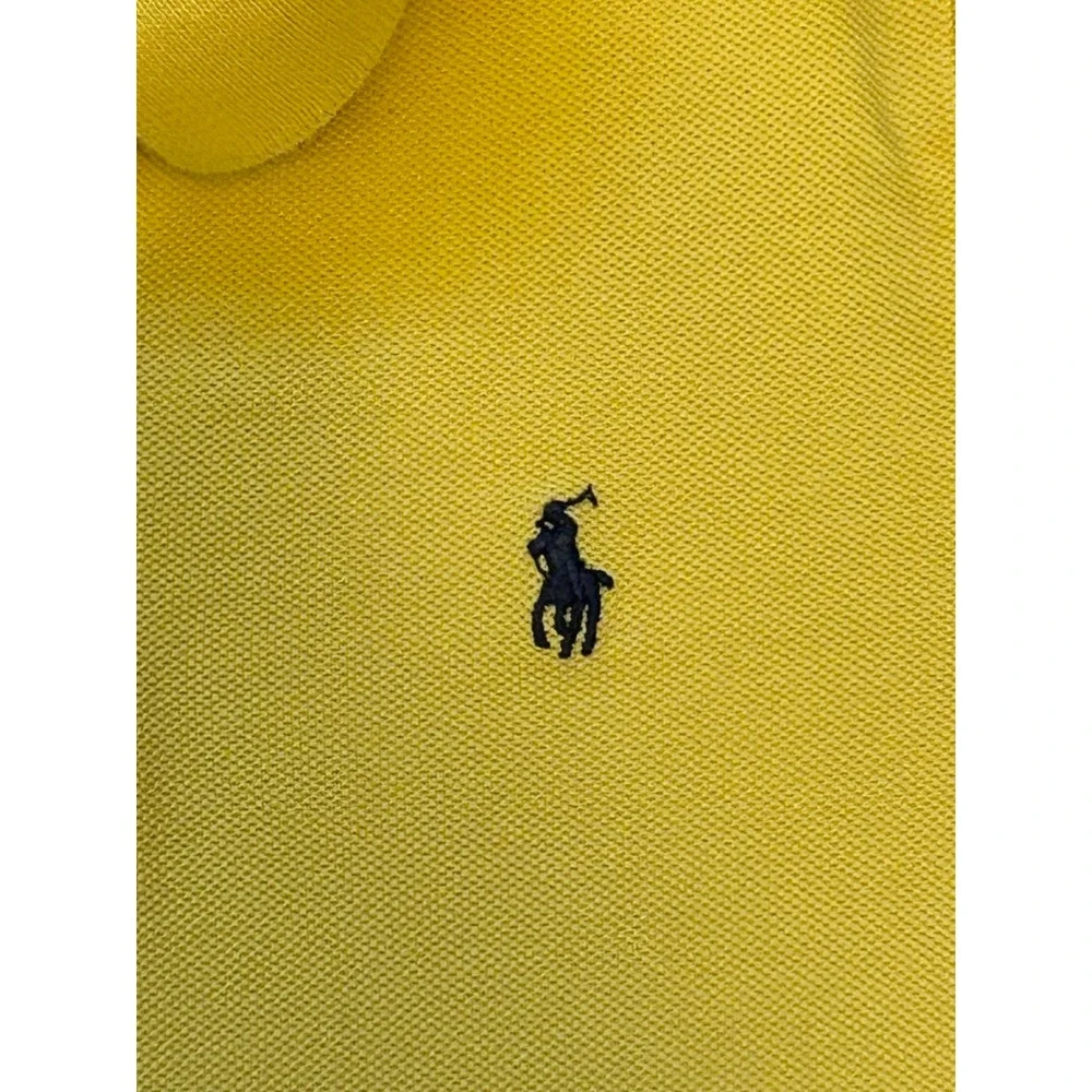 Polo Ralph Lauren Boys Yellow Cotton Pique Short Sleeve Polo Shirt Size 4/4T