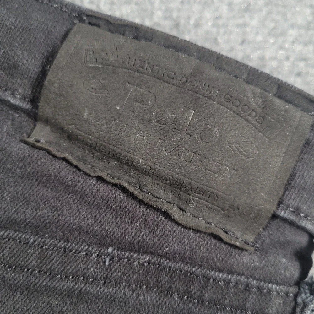 Polo Ralph Lauren Straight Jeans Kids Size 12 Black Hampton Straight Stretch