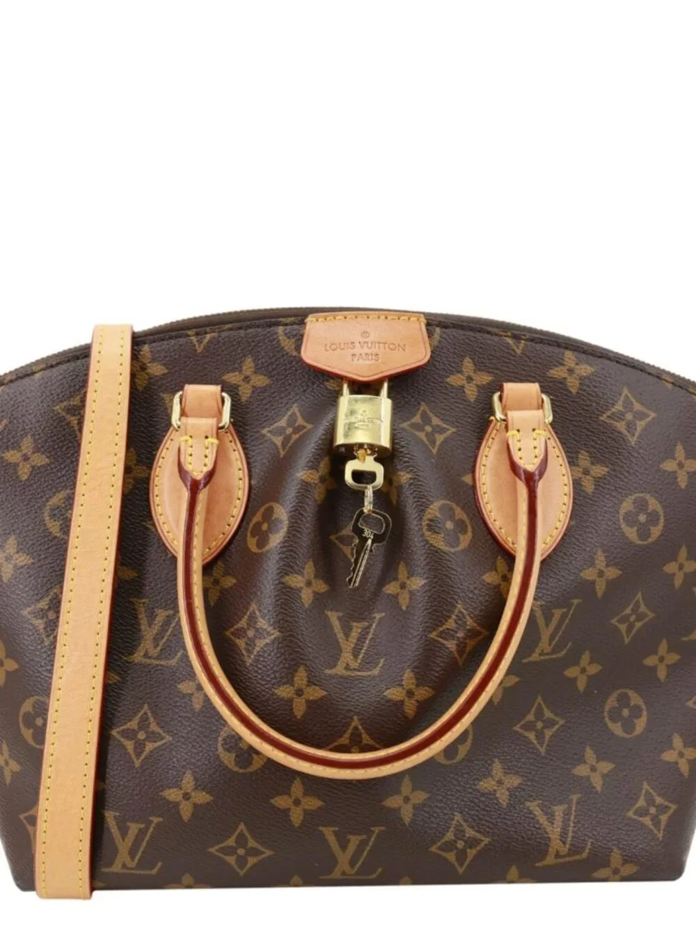 Louis Vuitton  Boetie PM Monogram Canvas Satchel Shoulder Bag Brown