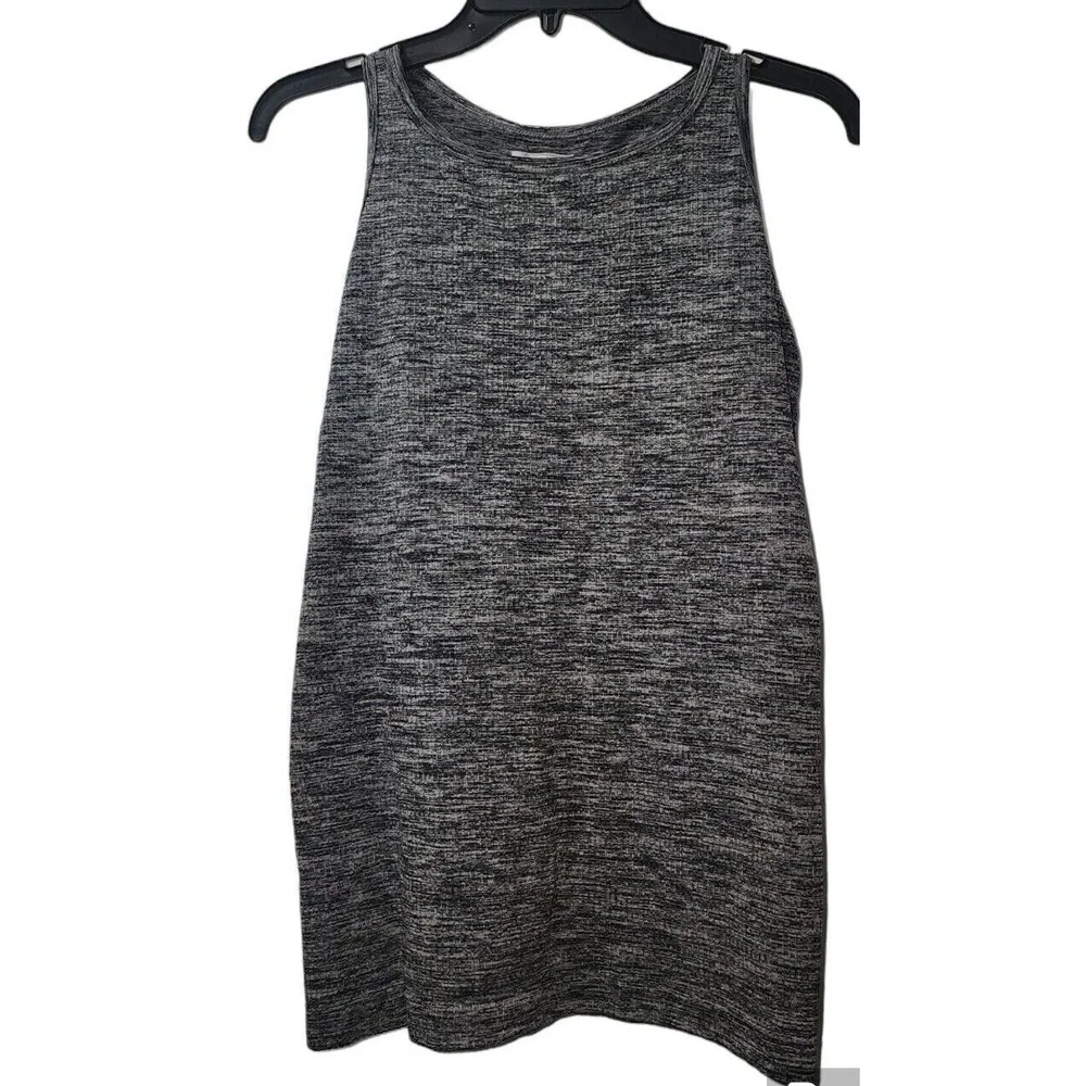 Athleta Tank Dress Heathered Racerback‎ Sleeveless Casual Comfy Size L