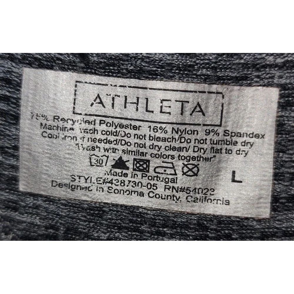 Athleta Tank Dress Heathered Racerback‎ Sleeveless Casual Comfy Size L