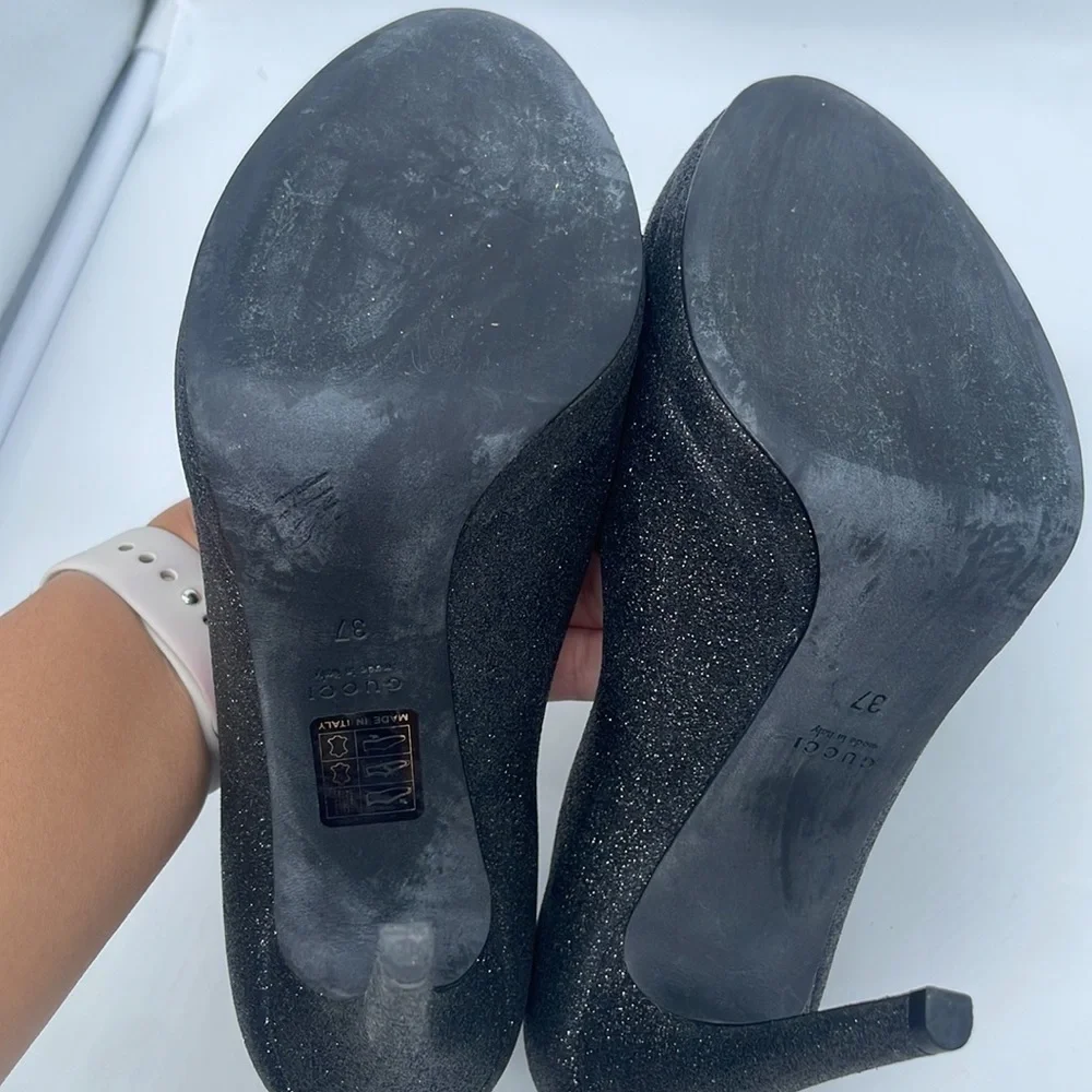 Gucci black leather